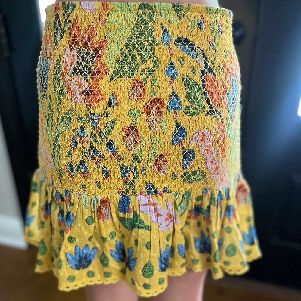 FARM Rio Vibrant Yellow Mini Skirt - Picture 15 of 16